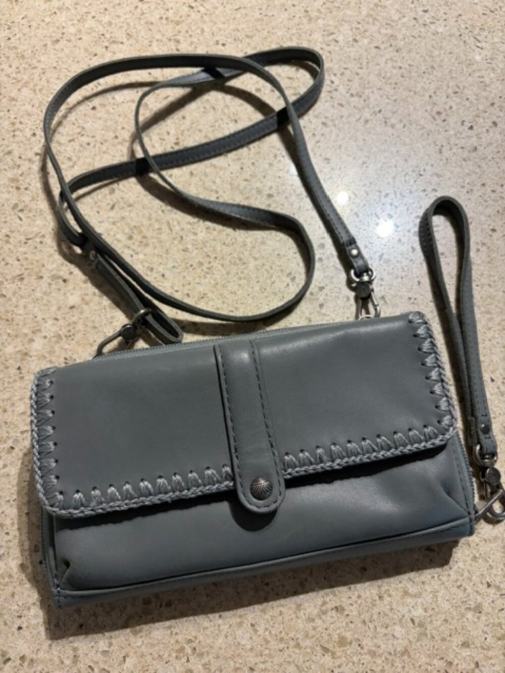 NWOT Sage Green The Sak Crossbody Clutch
